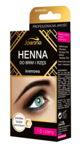Henna kremowa do brwi i rzęs -  1.0 Czarna