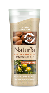NATURIA Peeling z balsamem drobnoziarnisty Olejek arganowy 100g