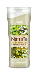 NATURIA Peeling z balsamem drobnoziarnisty Oliwa z oliwek 100g