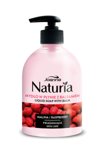 Naturia -  Mydło w płynie z balsamem - Malina 